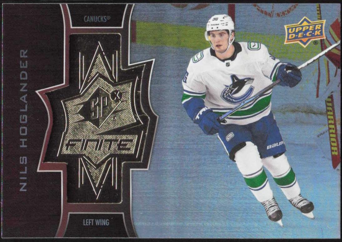 Nils Hoglander #SF-50 Hockey Cards 2020 SPx Finite Rookies