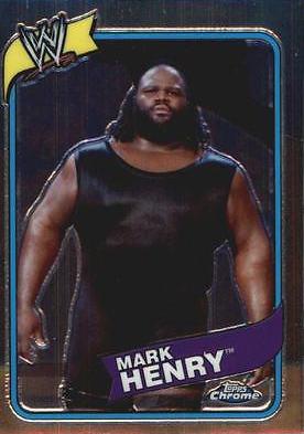 Mark Henry #20 Wrestling Cards 2008 Topps Heritage III Chrome WWE