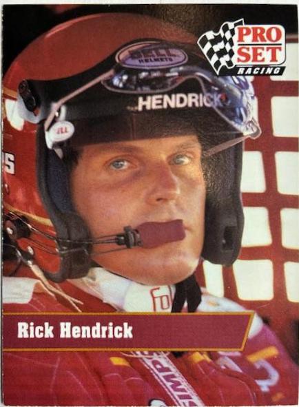 Rick Hendrick #18 Racing Cards 1991 Pro Set