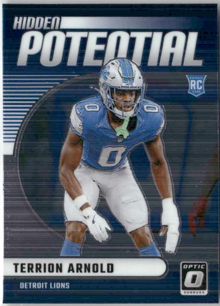 Terrion Arnold #16 Football Cards 2024 Panini Donruss Optic Hidden Potential