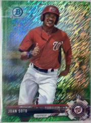 Juan Soto [Green Shimmer Refractor] #BCP-180 Prices | 2017 Bowman