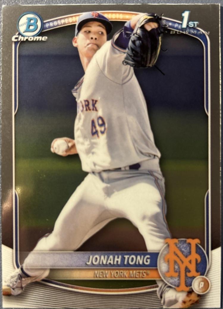 Jonah Tong #BCP-105 Baseball Cards 2025 Bowman Chrome Prospects