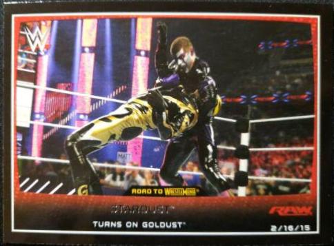 Stardust #88 Wrestling Cards 2015 Topps WWE Road to Wrestlemania