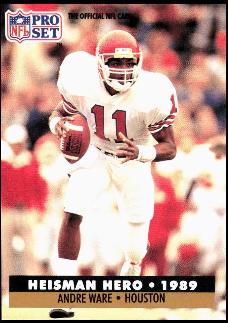 Andre Ware #38 Football Cards 1991 Pro Set