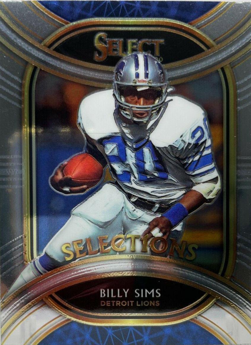 Billy Sims #S1-17 Football Cards 2020 Panini Select Select1ons