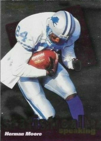 Herman Moore #11 Football Cards 1996 Fleer Statistically Speaking