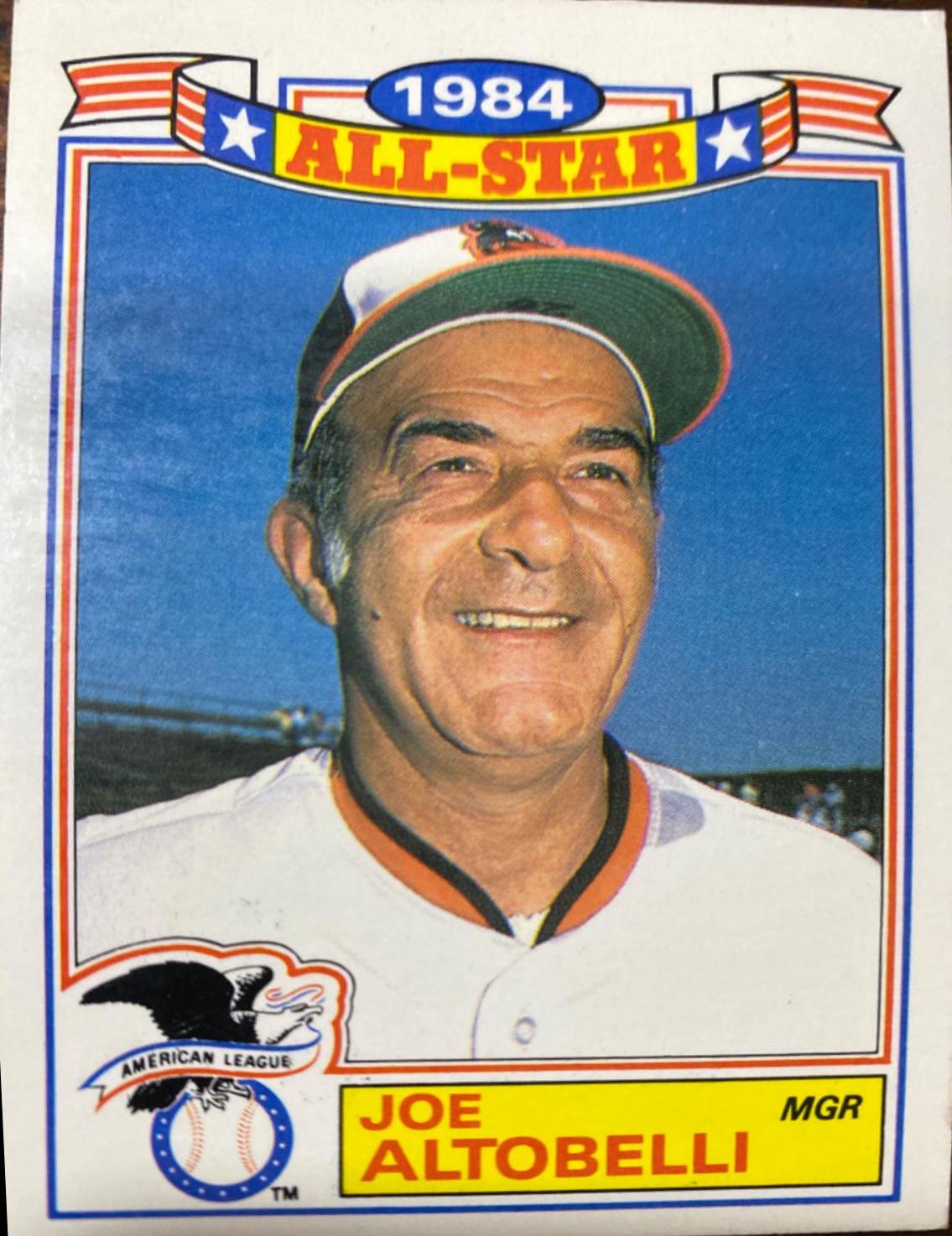 Joe Altobelli #12 Baseball Cards 1985 Topps All Star Glossy Set of 22