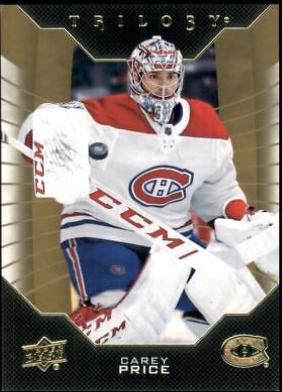 Carey Price #35 Hockey Cards 2019 Upper Deck Trilogy