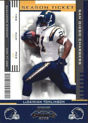 LaDainian Tomlinson #82 2005 Playoff Contenders Football