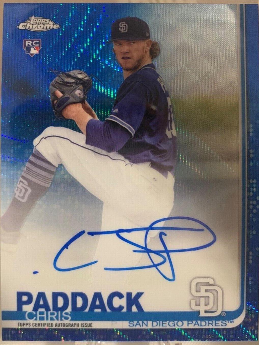 Chris Paddack [Blue Wave Refractor] #RA-CPA
