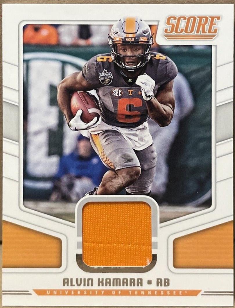 Alvin Kamara #12 Football Cards 2018 Score Collegiate Jerseys