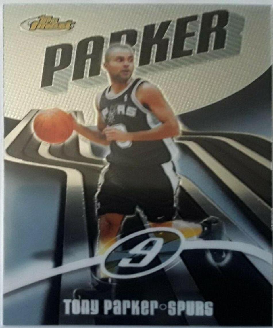 Tony Parker #9 Basketball Cards 2003 Finest