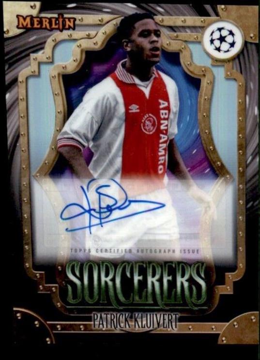 Patrick Kluivert #SA-PK Soccer Cards 2023 Topps Merlin UEFA Sorcerers Autograph