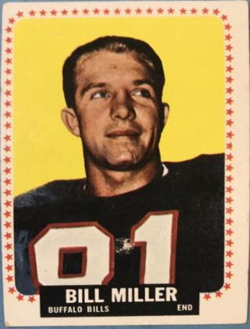 Bill Miller #32 Football Cards 1964 Topps