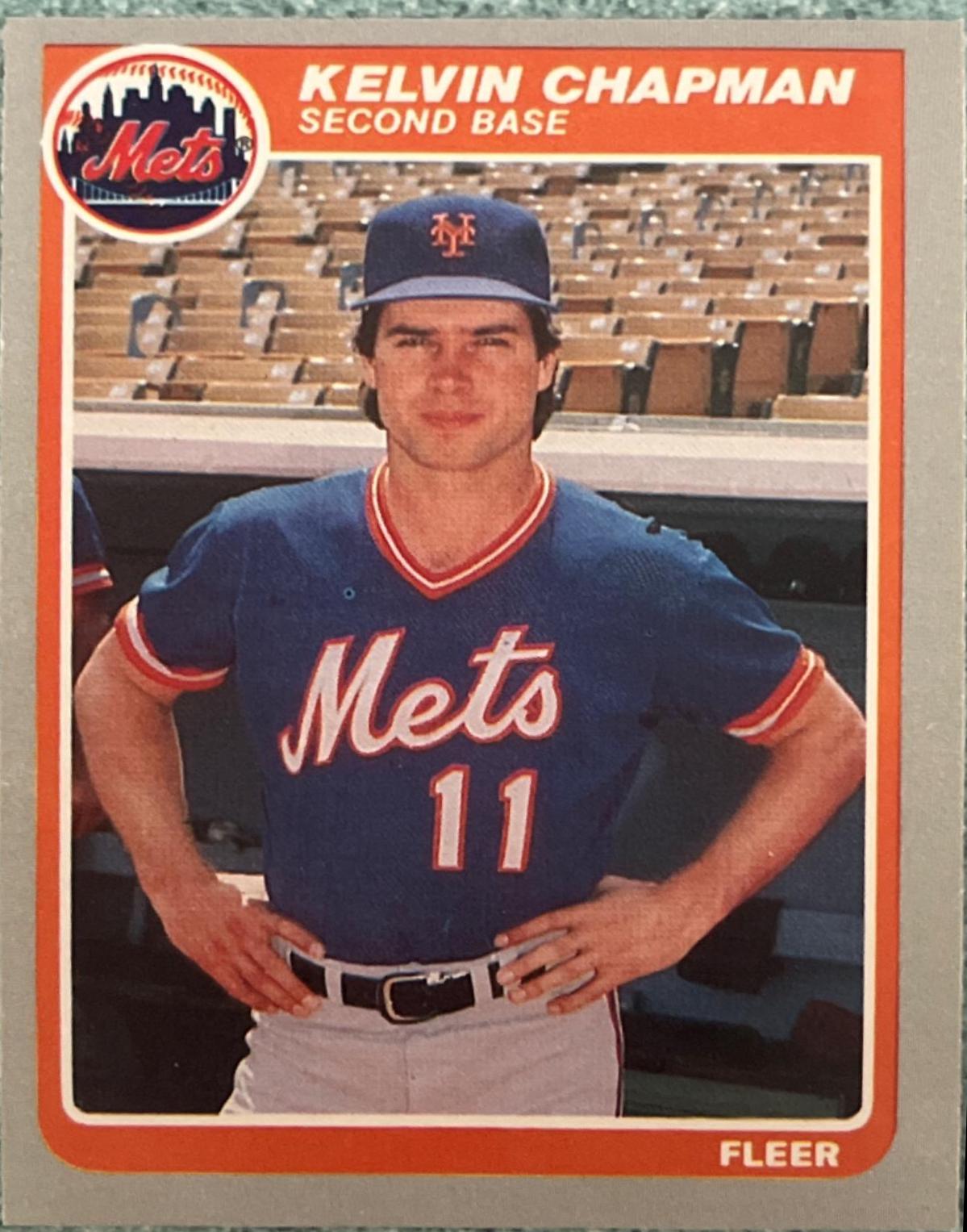 Kelvin Chapman #75 Baseball Cards 1985 Fleer