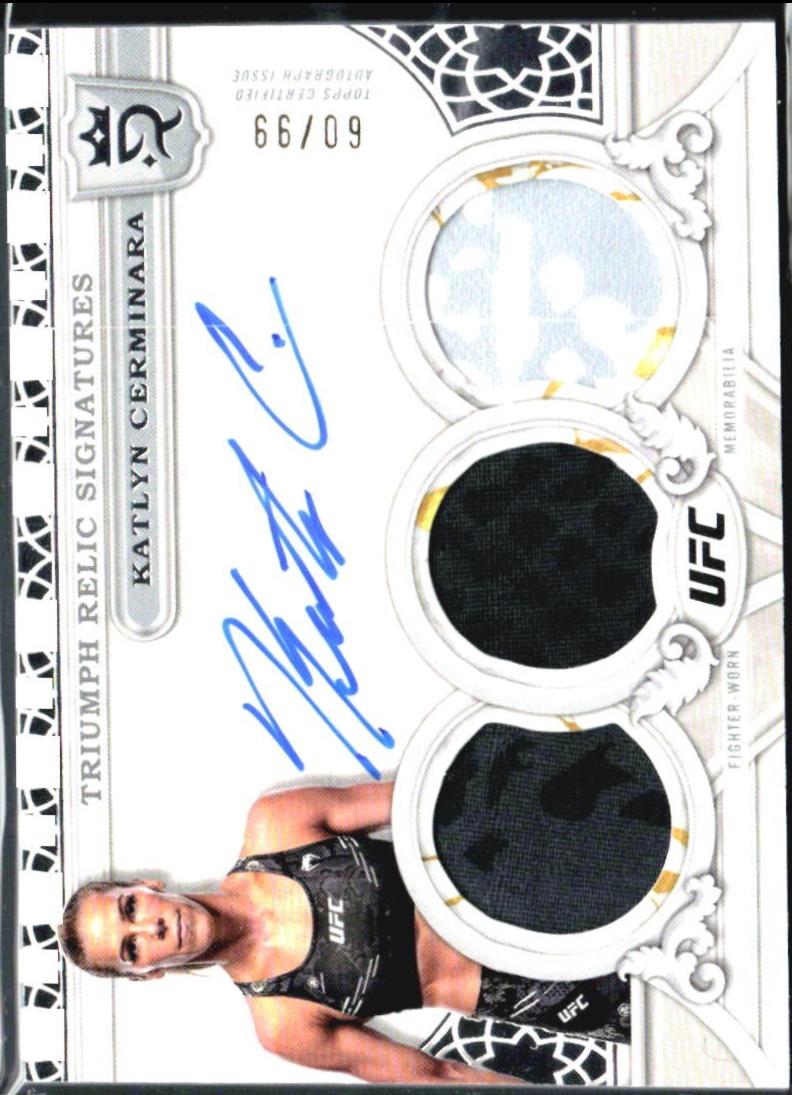 Katlyn Cerminara #TRS-KCA Ufc Cards 2024 Topps Royalty UFC Triumph Relic Signature
