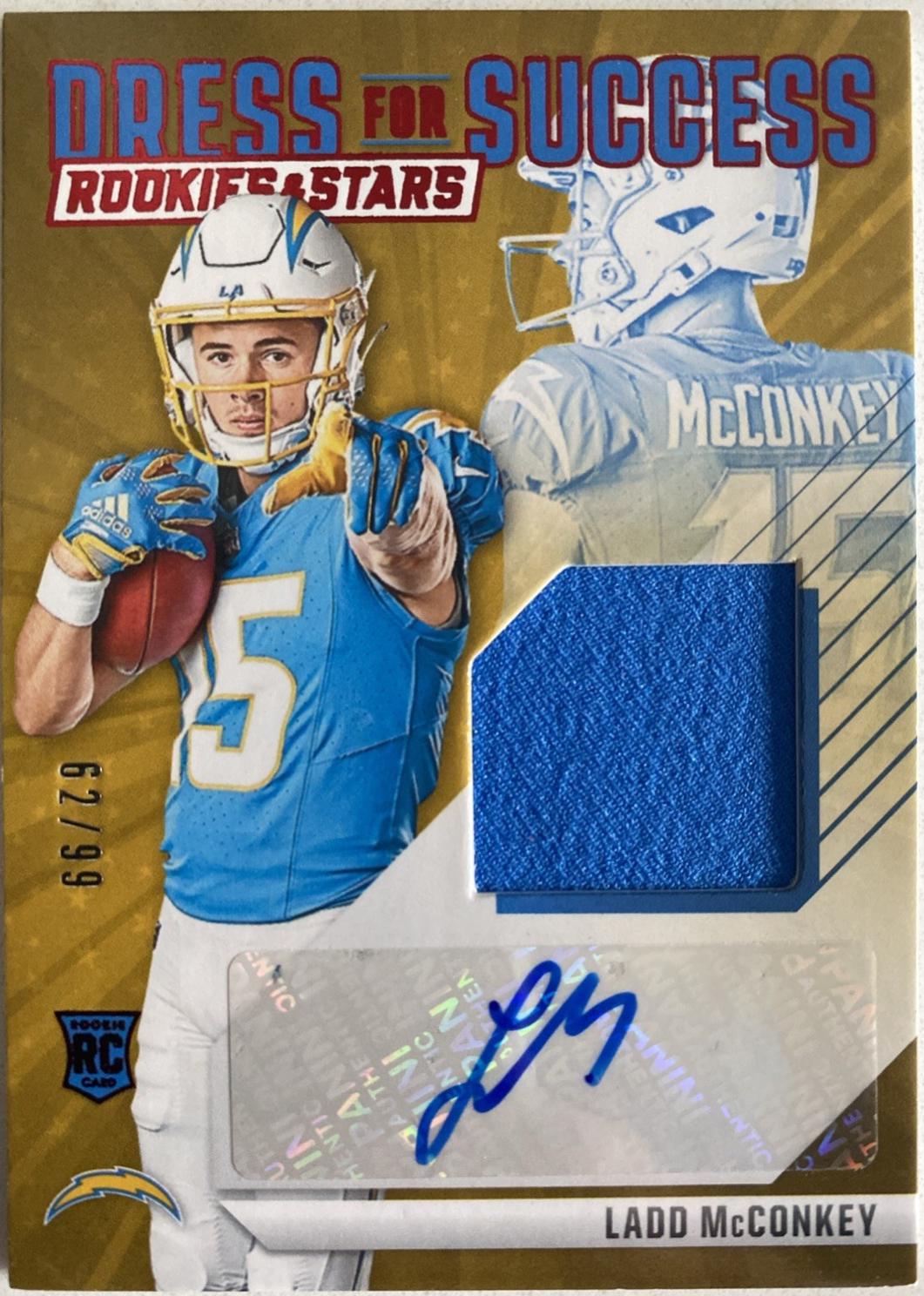 Ladd McConkey #DFS-LMY Football Cards 2024 Panini Rookies & Stars Dress for Success