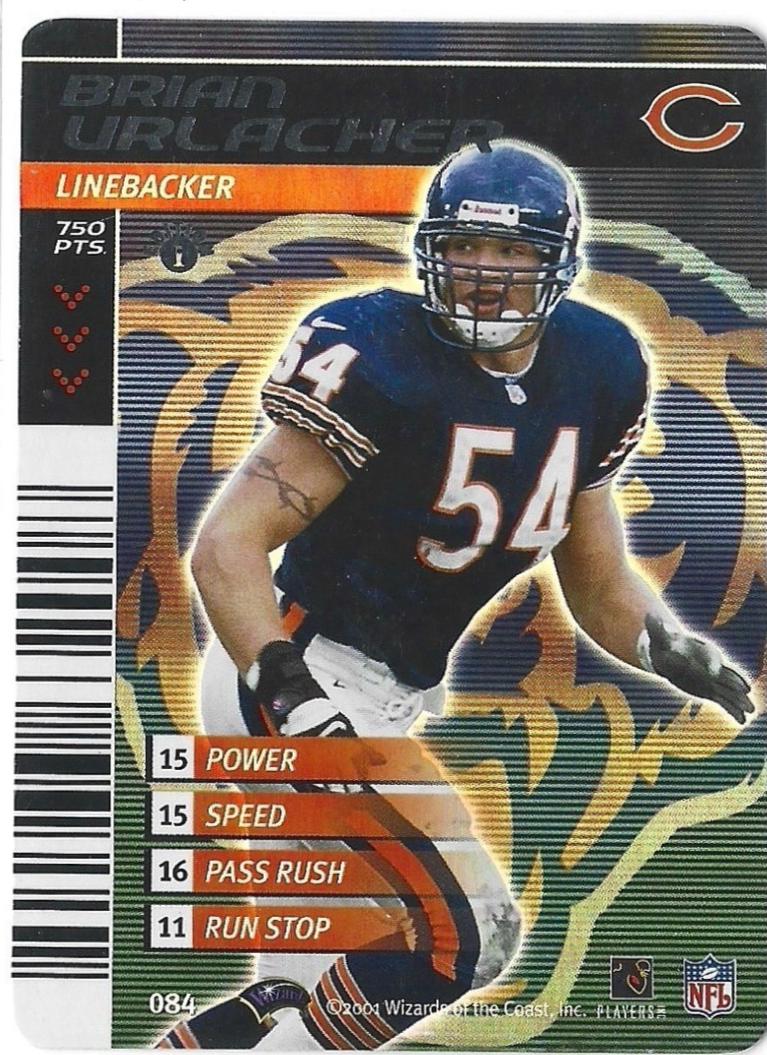 Brian Urlacher #84 2001 NFL Showdown