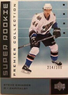 Steve Eminger #70 Hockey Cards 2002 Upper Deck Premier Collection