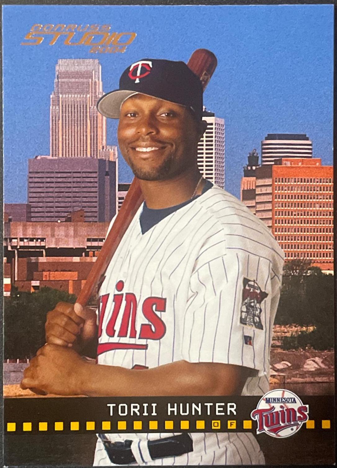 Torii Hunter #118 Baseball Cards 2003 Donruss Studio