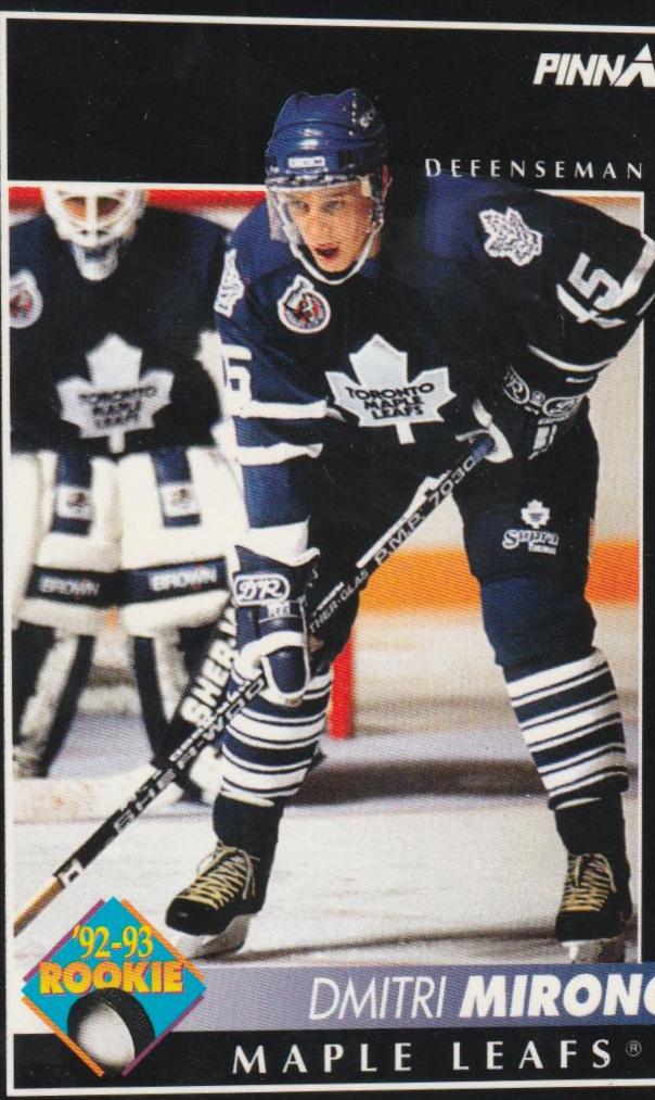 Dmitri Mironov #419 Hockey Cards 1992 Pinnacle