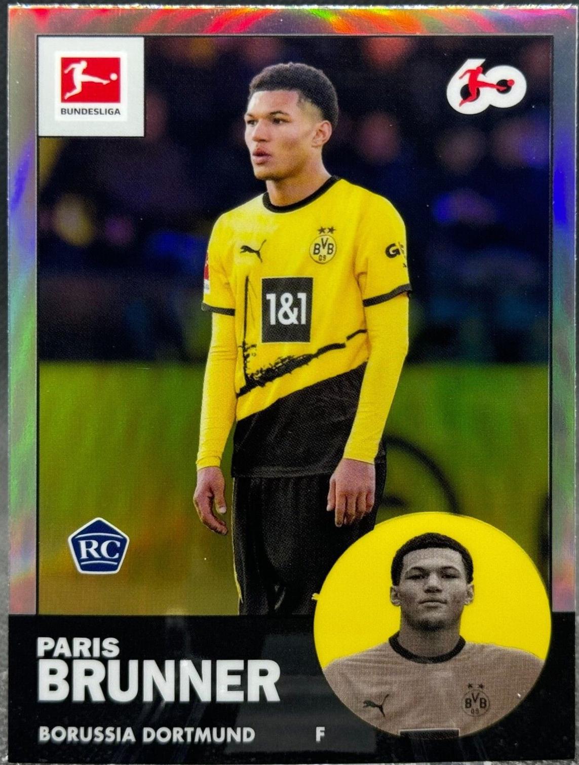 Paris Brunner #TAN-14 Soccer Cards 2023 Topps Chrome Bundesliga 1963 Topps