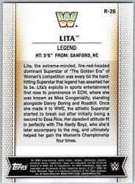 Lita #R-26 Wrestling Cards 2017 Topps WWE Women's Division