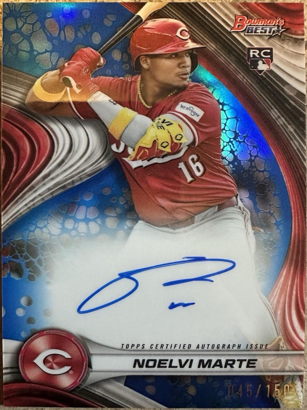 Noelvi Marte [Blue Refractor] #B24-NM
