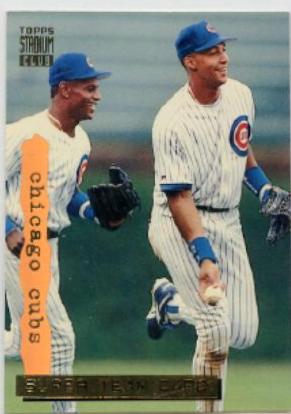 Chicago Cubs Sammy Sosa #2 Baseball Cards 1994 Stadium Club Super Teams