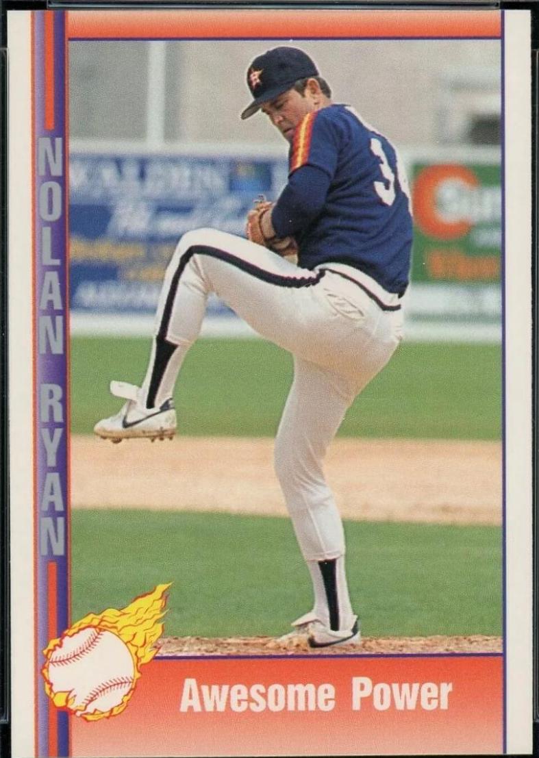 Awesome Power #89 Baseball Cards 1991 Pacific Nolan Ryan