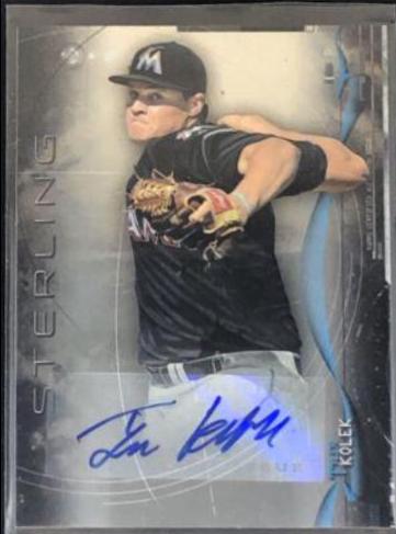 Tyler Kolek #TK Baseball Cards 2014 Bowman Sterling Prospect Autograph