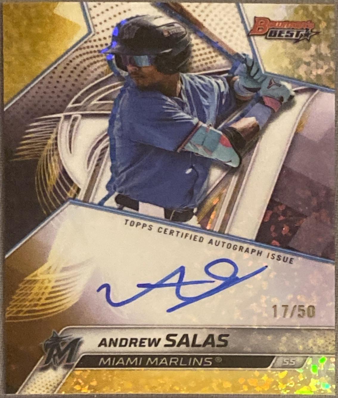 Andrew Salas [Gold Mini-Diamond Refractor] #B25-AS