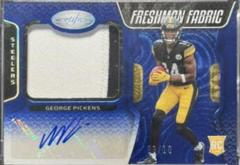 George Pickens [Freshman Fabric Signature Blue Etch] #218 Football Cards 2022 Panini Certified Prices