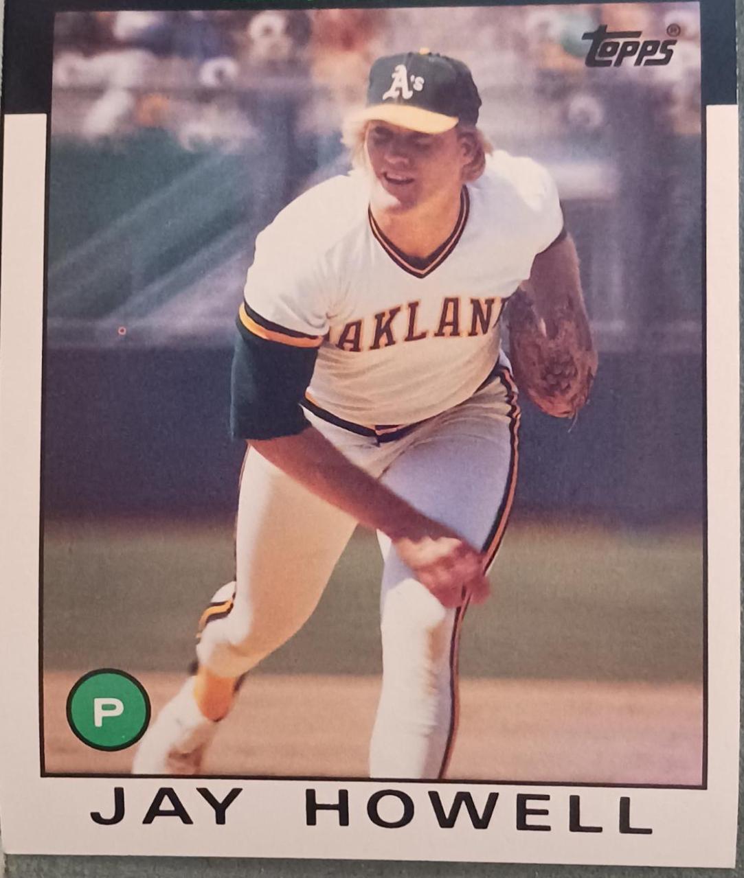 Jay Howell #34 Baseball Cards 1986 Topps Super