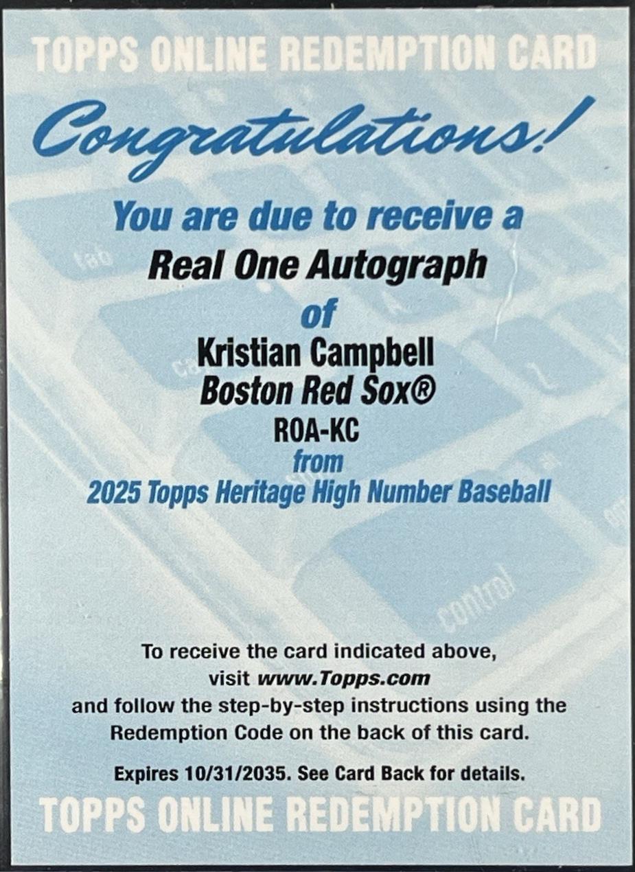 2025 Kristian Campbell #ROA-KC