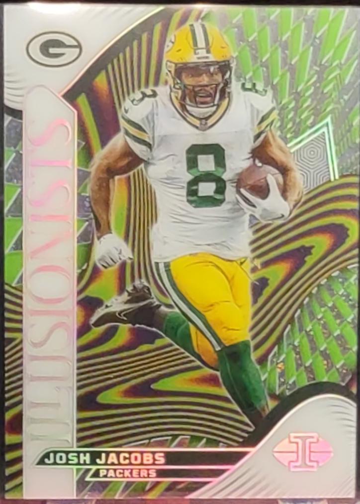 Josh Jacobs #15 Football Cards 2024 Panini Illusions Illusionists