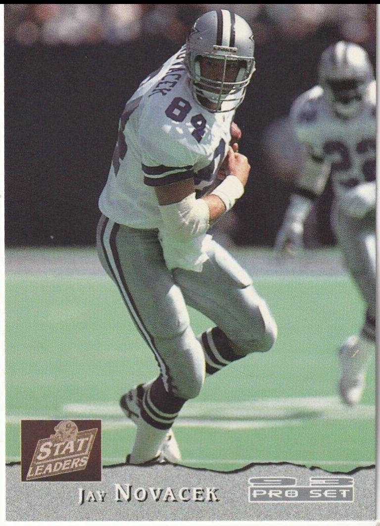 Jay Novacek #9 Football Cards 1993 Pro Set