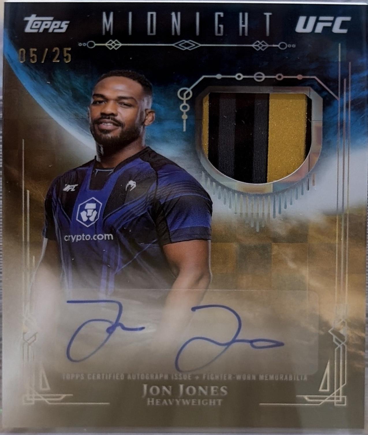 Jon Jones #VRA-JJ Prices | 2026 Topps Midnight UFC Relic Autograph