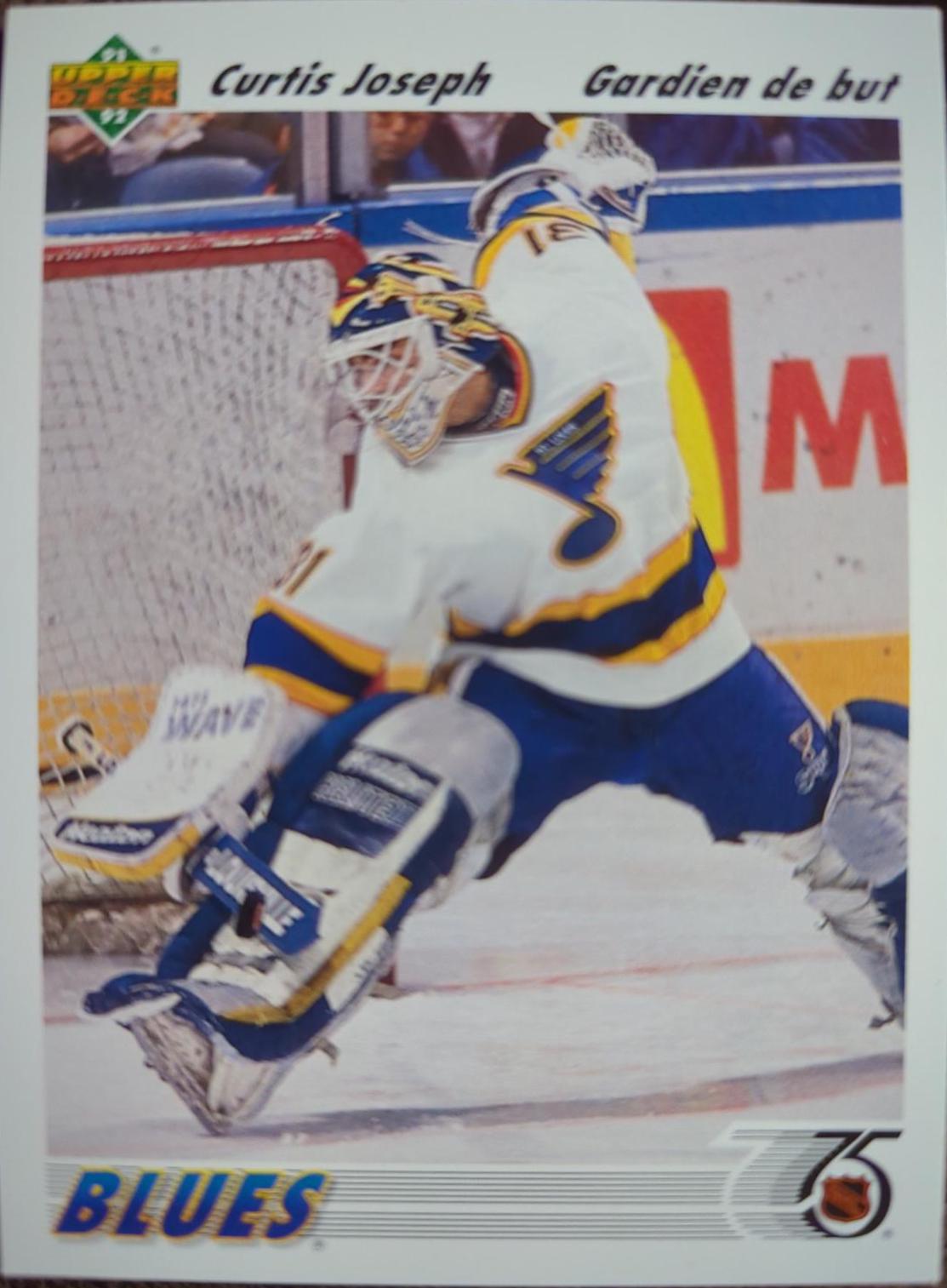 Curtis Joseph #139 Hockey Cards 1991 Upper Deck French