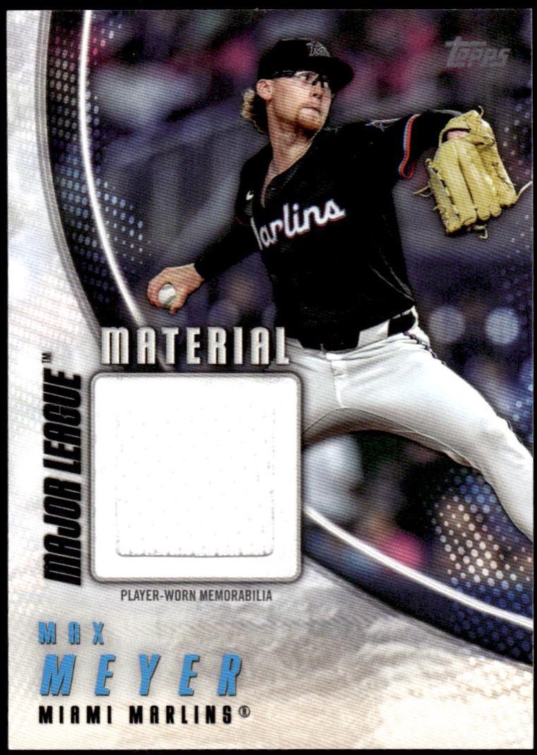 Max Meyer #MLM-MME Baseball Cards 2025 Topps Major League Material