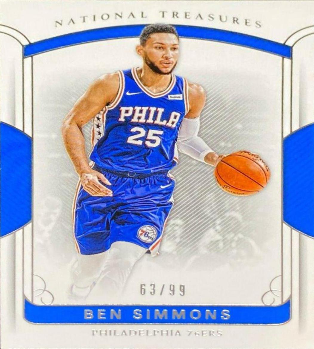 Ben Simmons #98 Basketball Cards 2017 Panini National Treasures