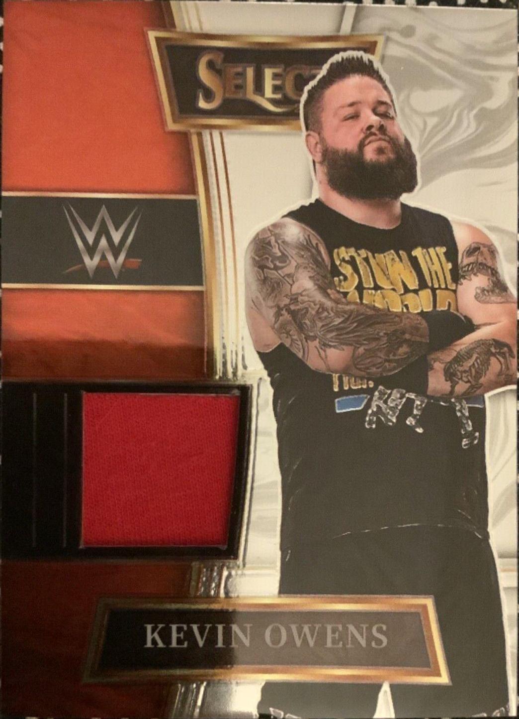 Kevin Owens #SW-KOW Wrestling Cards 2022 Panini Select WWE Selective Swatches