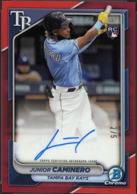Junior Caminero [Red Refractor] #CRA-JC