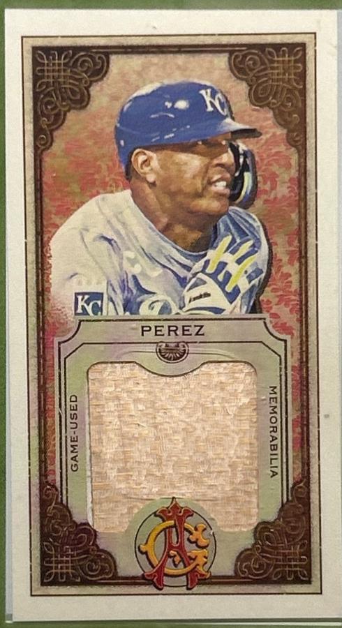 Salvador Perez #MFR-SP 2025 Topps Allen & Ginter Baseball Allen & Ginter Mini Framed Relics