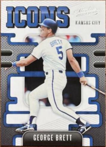 George Brett #I-14 Baseball Cards 2021 Panini Absolute Icons