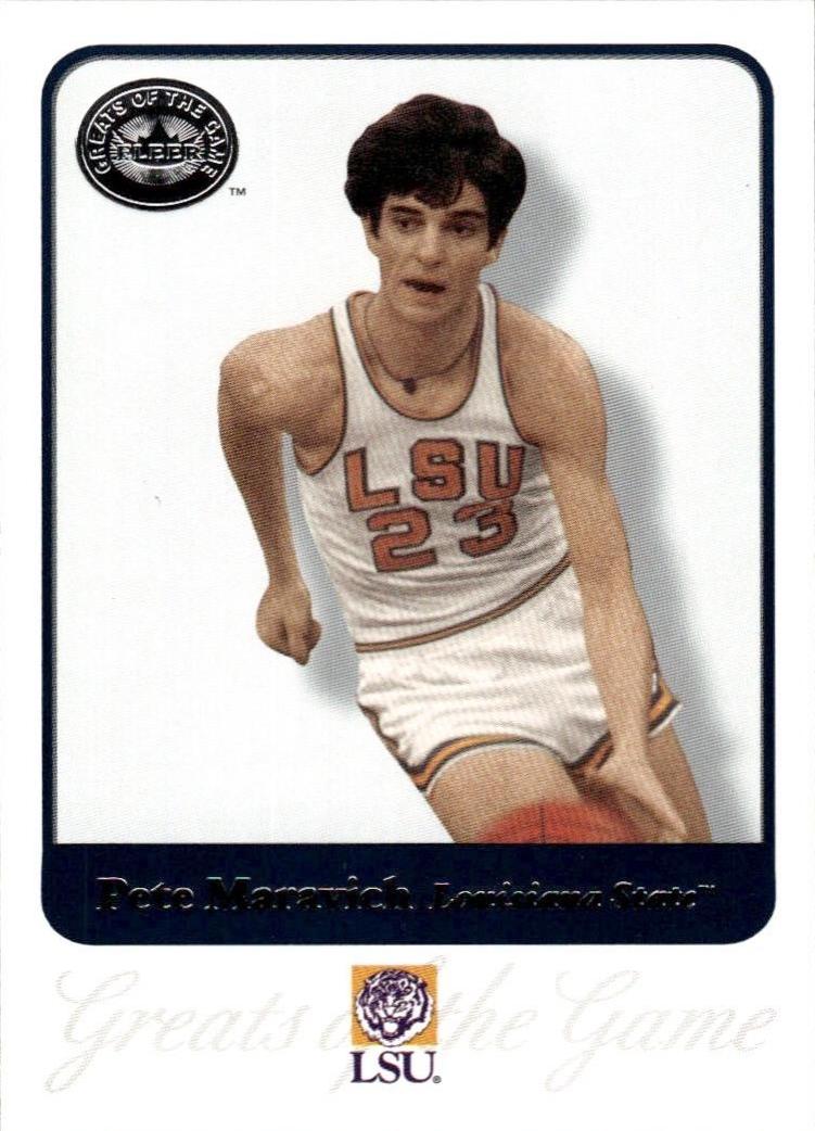 Pete Maravich #62 2001 Fleer Greats Of The Game Basketball