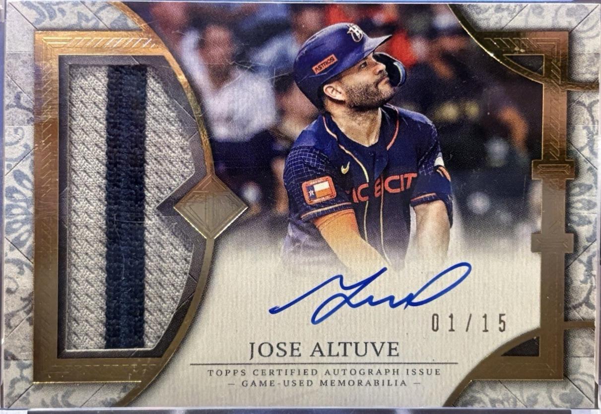 Jose Altuve #TCPA-JA 2024 Topps Transcendent Collection Patch Autograph Baseball