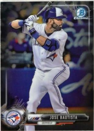 Jose Bautista #39 2017 Bowman Chrome Baseball