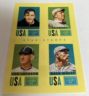 Joe Jackson, Christy Mathewson, Zack Wheat, Cy Young