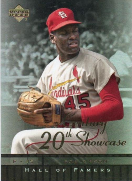 Bob Gibson #S8 Baseball Cards 2001 Upper Deck Hall of Famers 20th Century Showcase